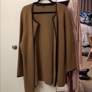 Tan Talbot cardigan sweater